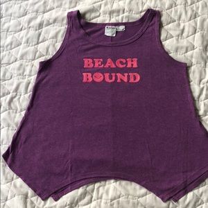 ROXY girls purple tank top